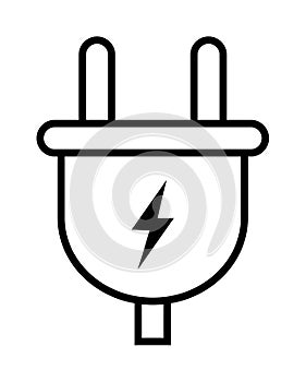 Electric plug icon