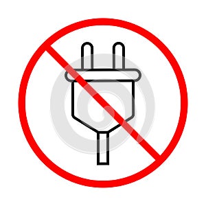 No plug charging icon