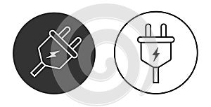 Electric plug icon