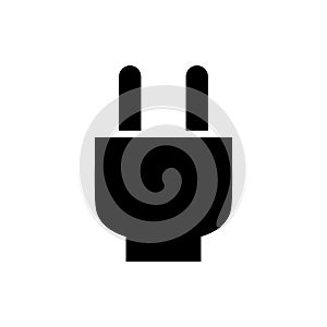 Plug electric cable wire icon flat vector template design trendy
