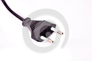 The plug of an electrical appliance 220 Volit for supplying voltage through a Euro wire