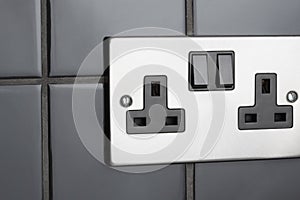 Plug socket in kitchen