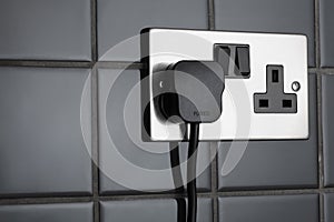 Plug socket in kitchen photo