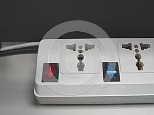 Plug socket on the table