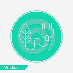 Plug vector icon sign symbol