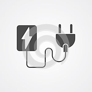 Plug vector icon sign symbol