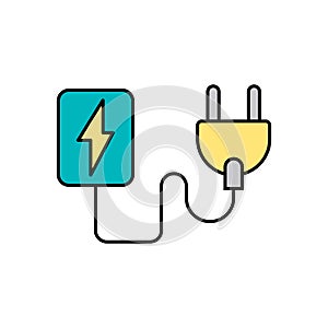 Plug vector icon sign symbol