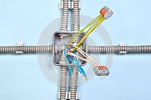 Pluggable connectors for installing electrical junction box