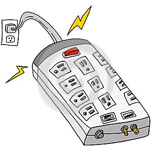 Plugged In Surge Protector