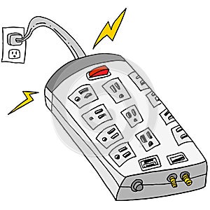 Plugged In Surge Protector photo