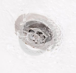 Plughole with water