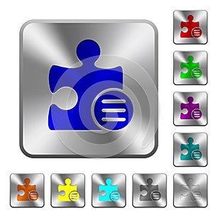 Plugin options rounded square steel buttons photo