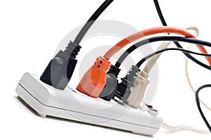 Plugs in a power strip