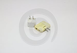 Plugs for three On a white background