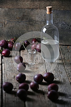 Plum brandy, bottle of Rakija