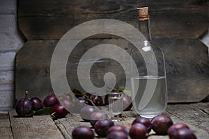 Plum brandy, bottle of Rakija