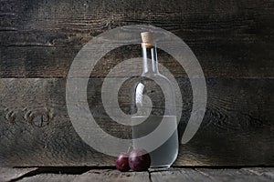 Plum brandy, Romanian tuica alcohol drink