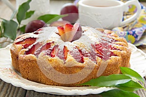 Plum cake.