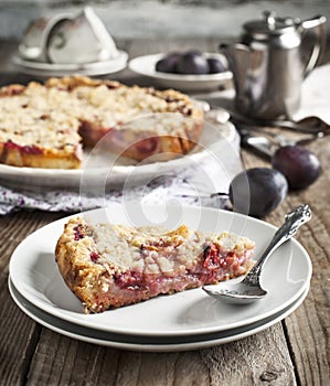 Plum Crumb Tart