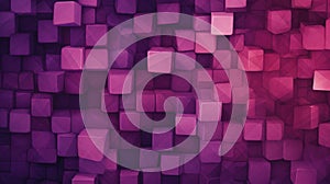 Plum Cubes Wall Background, abstract illustration