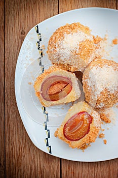 Plum dumplings - Dessert