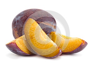 Plum fruit slice