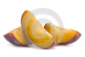 Plum fruit slice