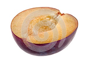 Plum fruit slice
