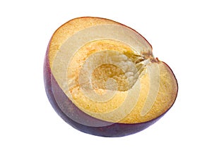 Plum fruit slice
