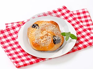 Plum jam filled pastry