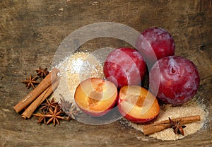 Plum-mash ingredients