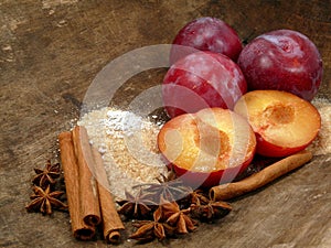 Plum-mash ingredients