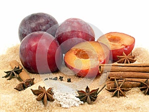 Plum-mash ingredients