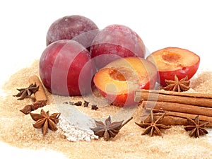 Plum-mash ingredients