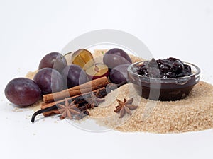 Plum-mash ingredients