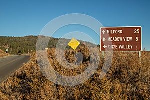 Plumas National Forest Navigation Sign photo