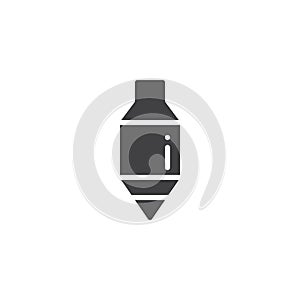 Plumb bob icon vector