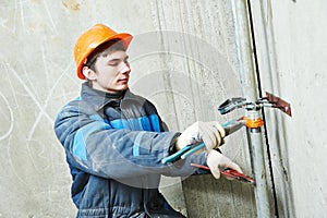Plumber engineer worker