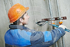 Plumber engineer worker