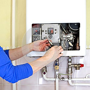 Plumber gas heating