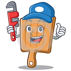 Plumber kitchen board character cartoon