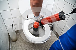 Plumber Toilet Blockage Assistance. WC Cleaning