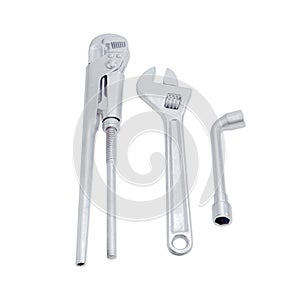 Plumber wrench, adjustable wrench and socket hex wrench