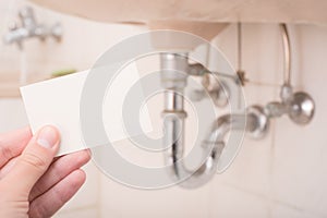 Plumbers business card