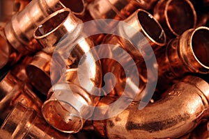 Plumbers copper fittings