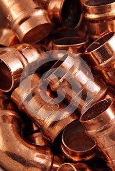 Plumbers copper fittings