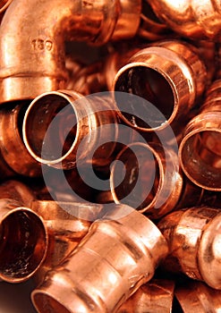 Plumbers copper fittings