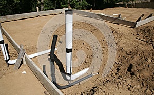 Plumbing Conduit Pipe and Water Connection