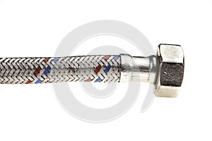 Plumbing fitting connecter isolated on a white background