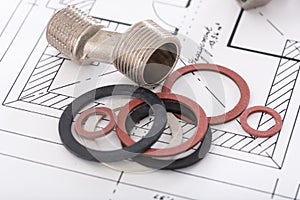 Plumbing fittings and gaskets